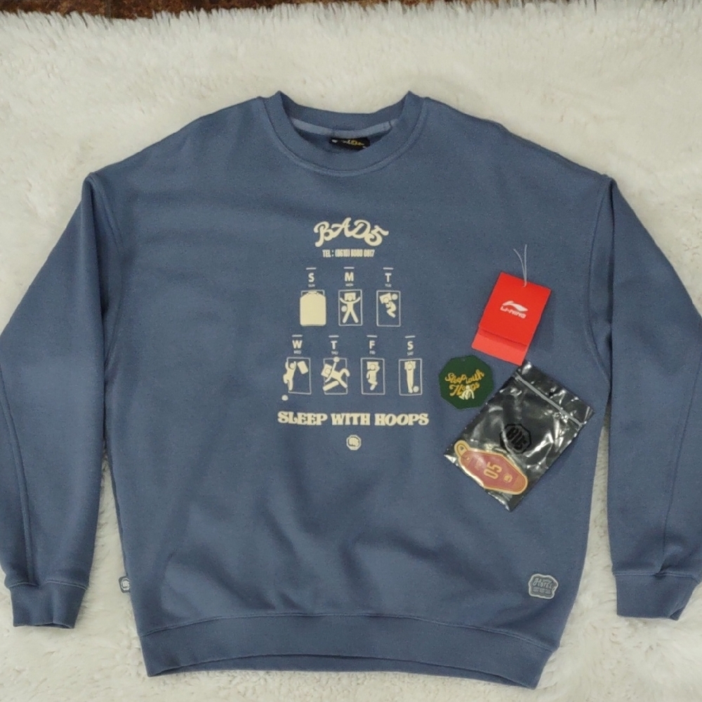BAD5 HOTEL Blue Crewneck Sweater